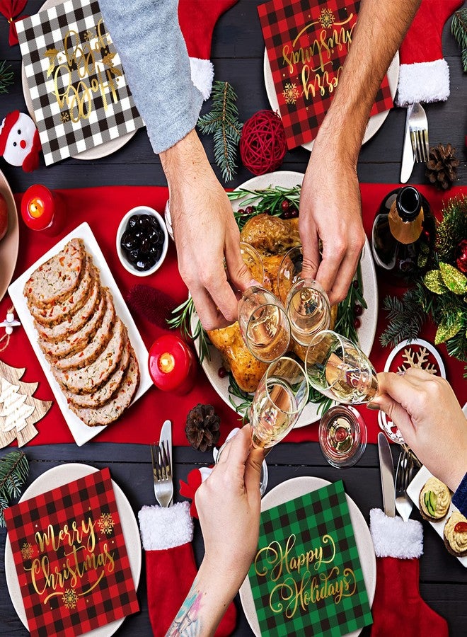 وولاين مجموعة مناديل ورقية من والين، 90 منديل، بنقشة مربعات الجاموس الذهبية، للاستخدام مرة واحدة، مثالية لوجبات الغداء وحفلات العشاء في موسم الأعياد، مقاس 6.5 × 6.5 بوصة. - Image 5